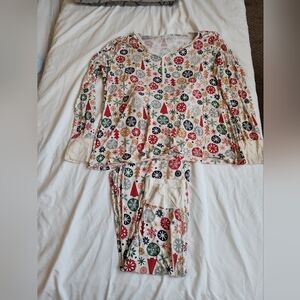Little Sleepies Christmas 3XL Pajama Set Very Soft Bamboo Material